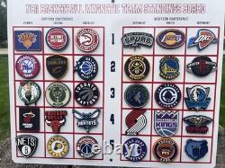 Vintage Nba 2026-2027 Magnetic Team Standing Board Full Set 32 Rubber Magnets