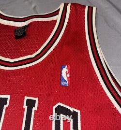 Vintage Nike Authentic Chicago Bulls Michael Jordan NBA Red Jersey RARE SZ XXL