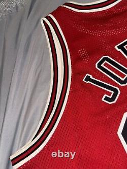 Vintage Nike Authentic Chicago Bulls Michael Jordan NBA Red Jersey RARE SZ XXL