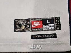 Vintage Nike Michael Jordan #9 Dream Team USA Basketball Jersey Size L Authentic