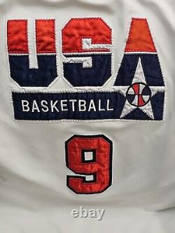 Vintage Nike Michael Jordan #9 Dream Team USA Basketball Jersey Size L Authentic