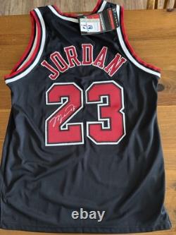 Vintage Nike Michael Jordan Chicago black Jersey Authentic Original Tags Sz 44