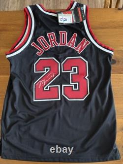 Vintage Nike Michael Jordan Chicago black Jersey Authentic Original Tags Sz 44