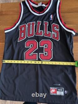 Vintage Nike Michael Jordan Chicago black Jersey Authentic Original Tags Sz 44 Vintage Nike Michael Jordan Chicago black Jersey Authentic Original Tags Sz 44