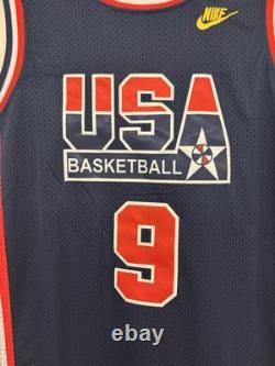 Vintage Nike Team USA Basketball Michael Jordan #9 Jersey XL Stitched Gold Nike