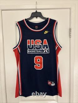 Vintage Nike Team USA Basketball Michael Jordan #9 Jersey XL Stitched Gold Nike