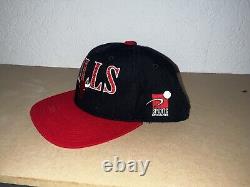 Vintage Sports Specialties LASER Chicago Bulls Snapback Hat Shadow Script 90's