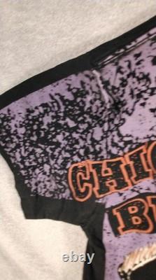 Vintage Tultex Michael Jordan Chicago Bulls Shirt All Over Print Mens XL Single