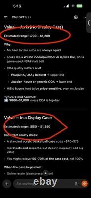 Wilson Basketball Michael Jordan Autograph Chicago Bulls ACA COA